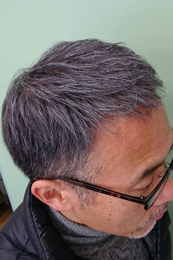 髪を白く見せるヘアーワックスで銀髪にしてみた ショートヘアとボブスタイルの方が多いヘアサロン オーパス21 近鉄とjr永和から徒歩8分