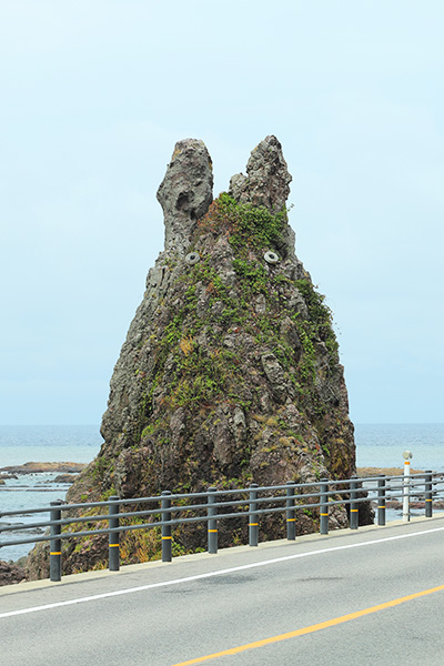 トトロ岩に見える権現岩