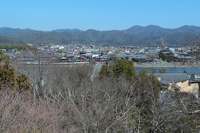 京都法輪寺から見下ろす渡月橋