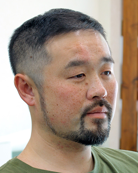 髭カット ヒゲトリミング 東大阪 理容室 全体 施術後