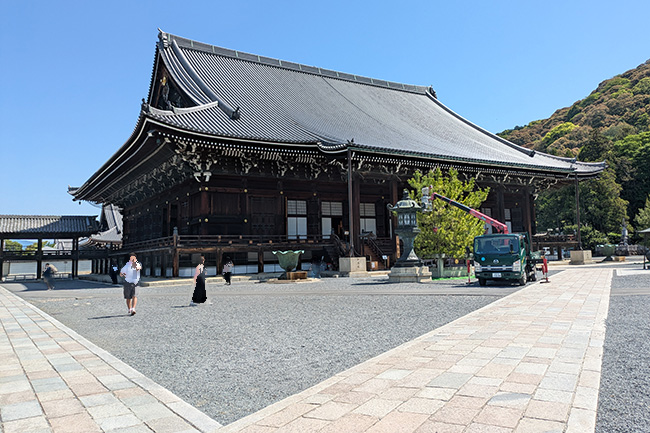 京都 知恩院 御影堂 一周忌 法事 東大阪 理容室